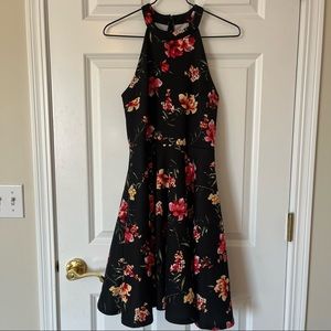 Dry Good Black Floral Black Dress